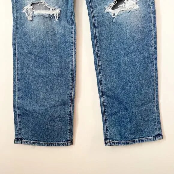 New AYR The LaLa Denim Jean Saturn Return Womens 34 Distressed - Picture 5 of 12